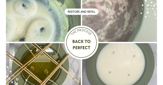 Features of a concrete candle