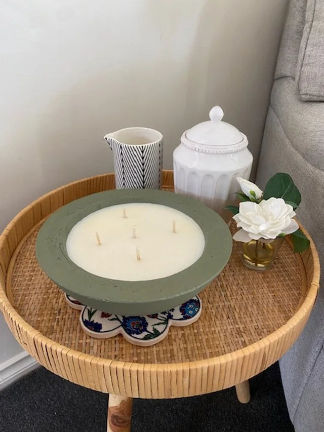 Medium Concrete Bowl Soy Candle
