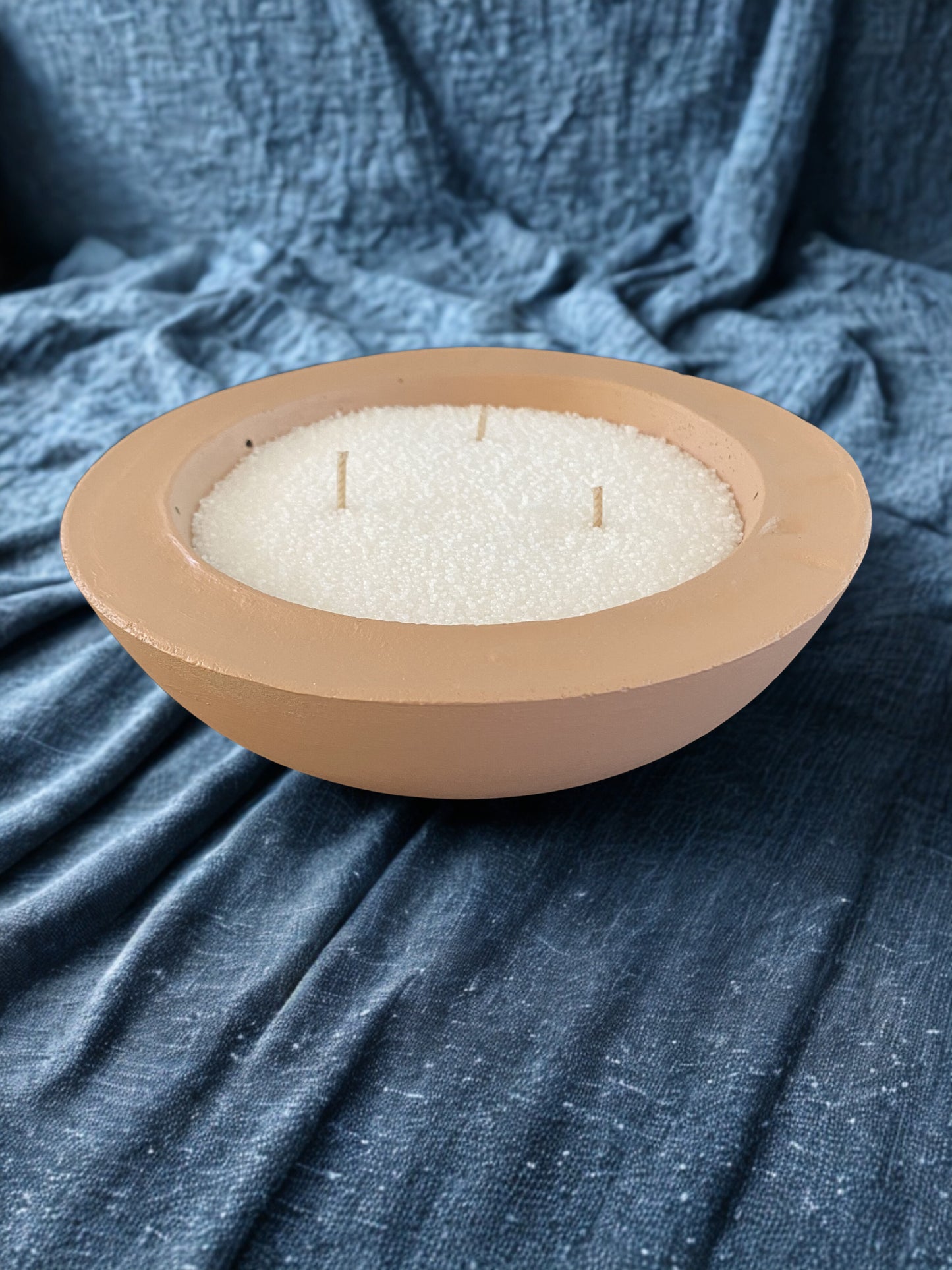Mini Concrete Bowl with 250gms Sand Wax