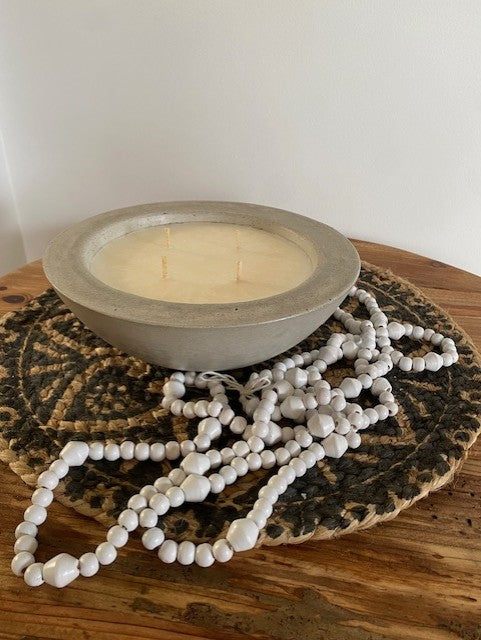 Medium Concrete Bowl Soy Candle