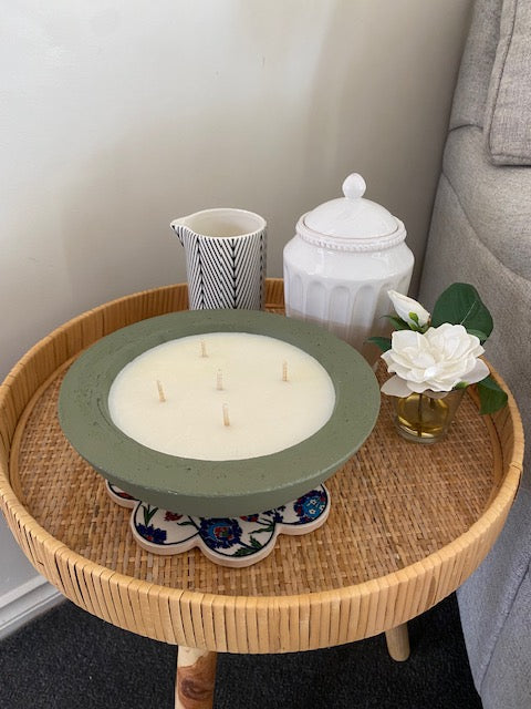 Medium Concrete Bowl Soy Candle