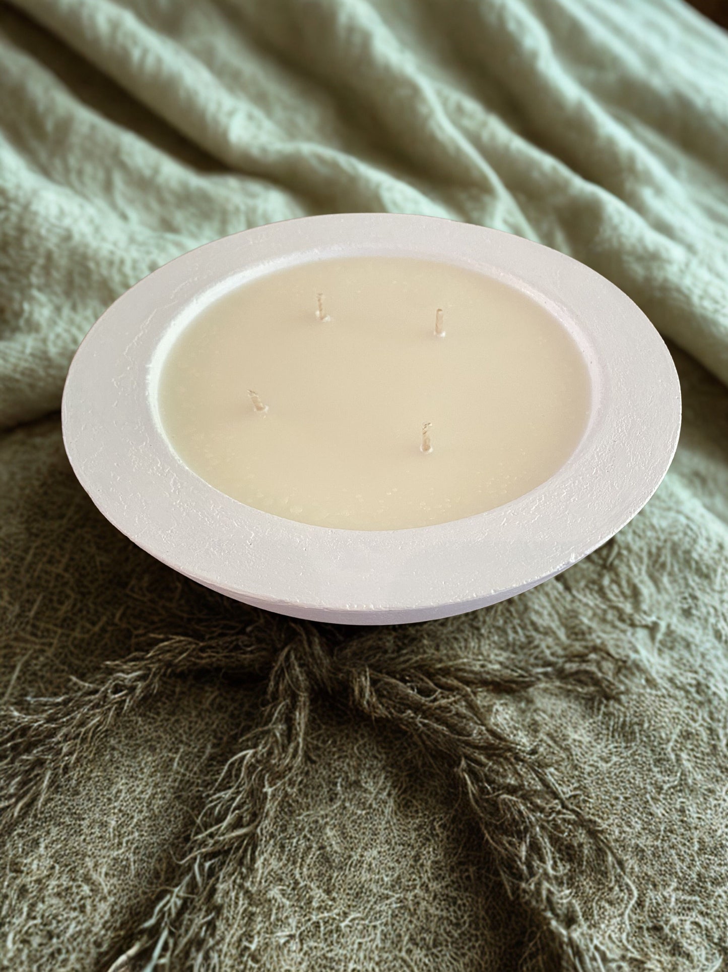 Large Concrete Bowl Soy Candle