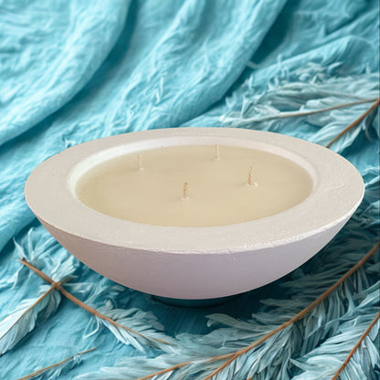 Large Concrete Bowl Soy Candle
