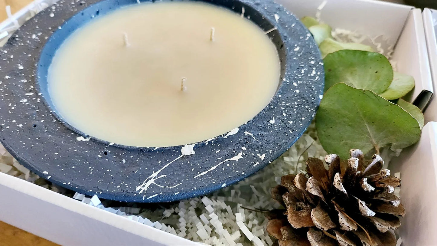Medium Concrete Bowl Soy Candle