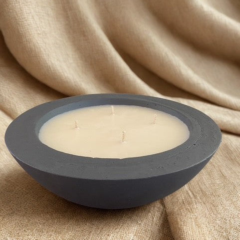 Medium Concrete Bowl Soy Candle