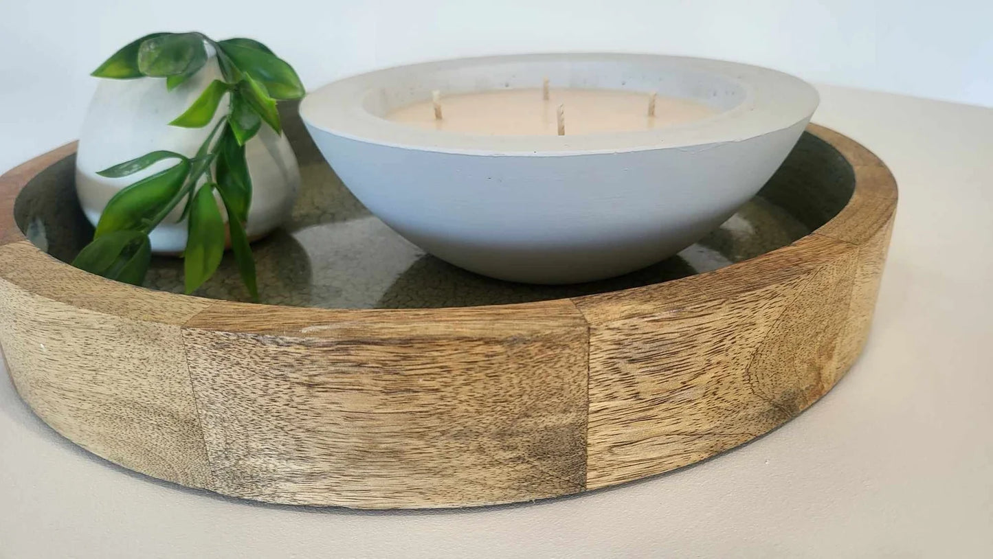 Medium Concrete Bowl Soy Candle