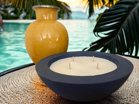 'Tropical Twilight' Soy Concrete Candle